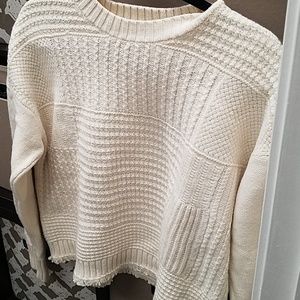 Madewell woven cropped sweater